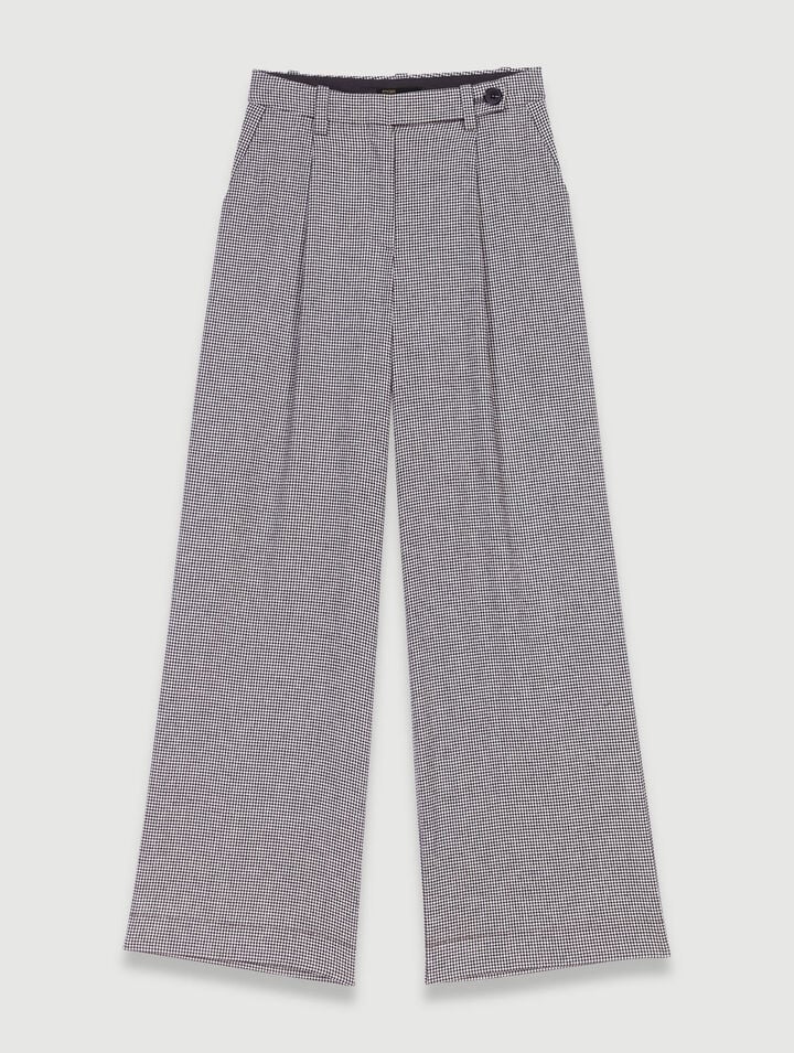 Pantalon De Tailleur Large - Bicolore - Maje