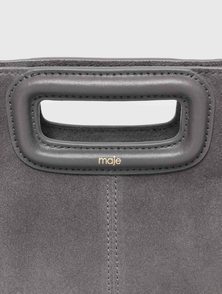 Sac M en cuir suède