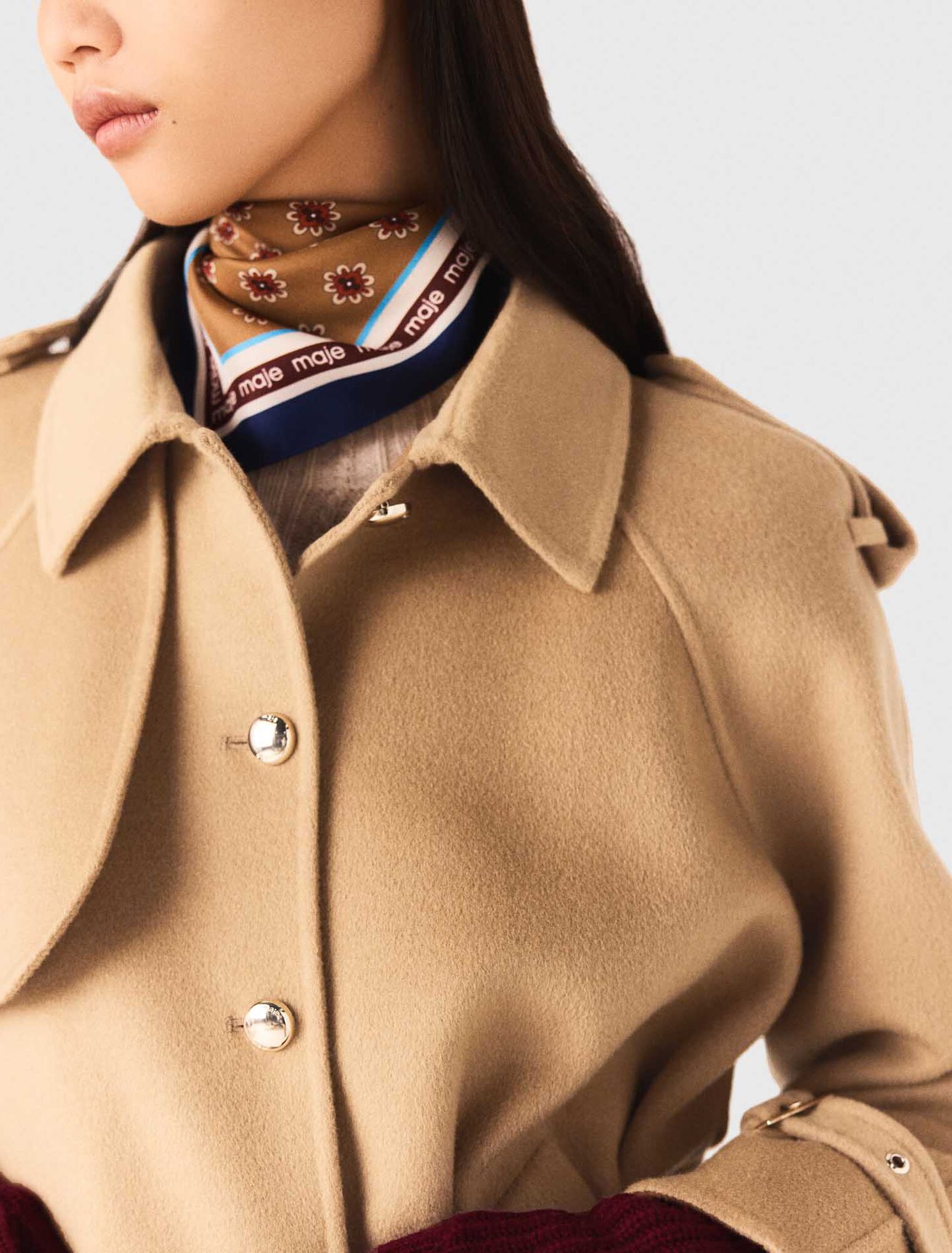 Manteau court double face