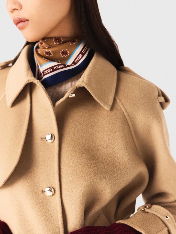 Manteau court double face