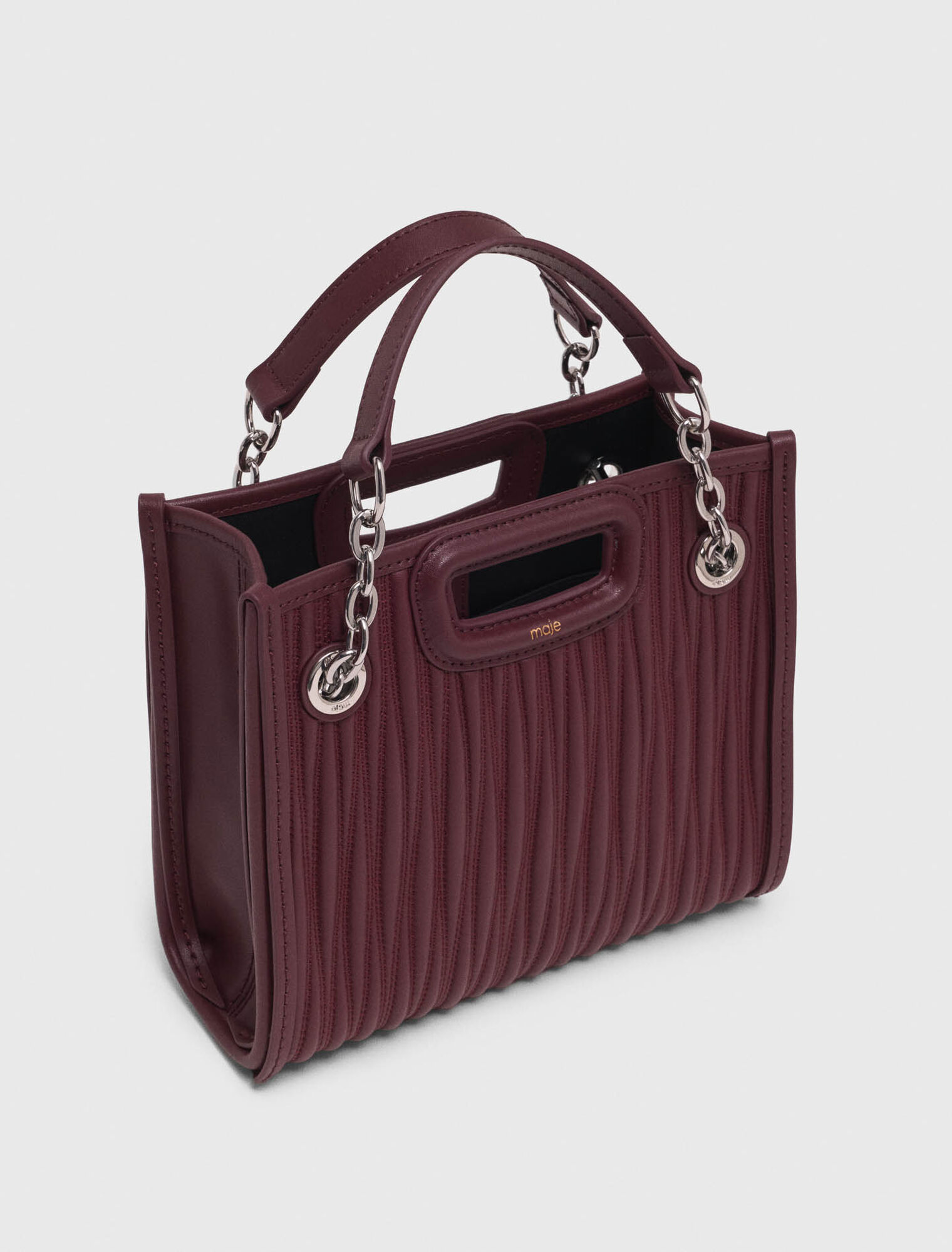 Mini cabas en cuir matelassé
