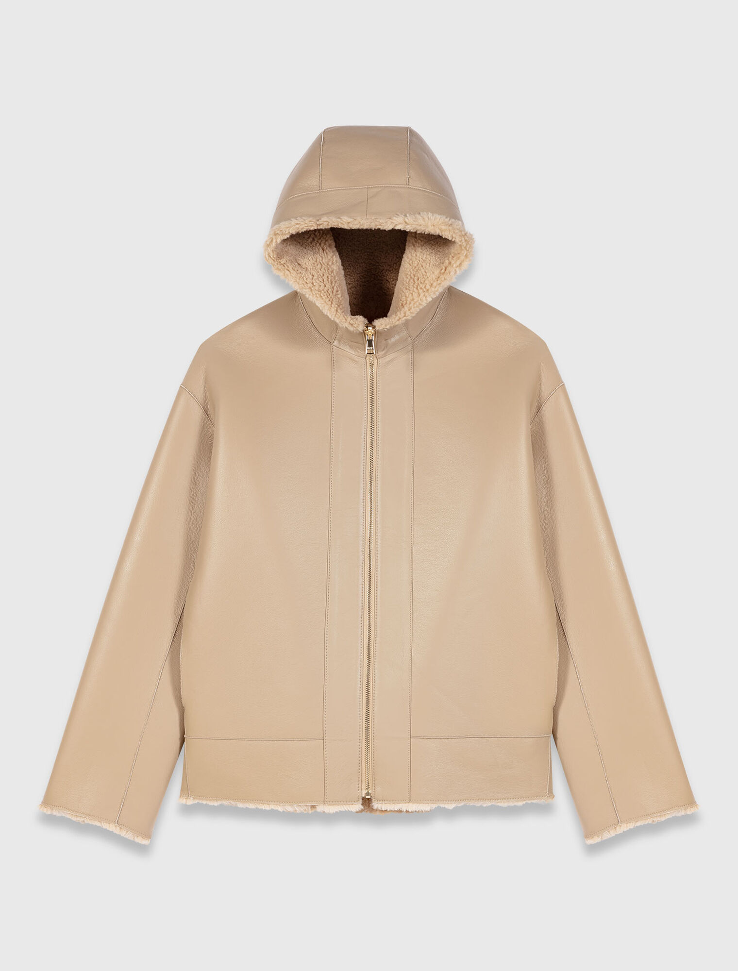 Manteau réversible avec capuche