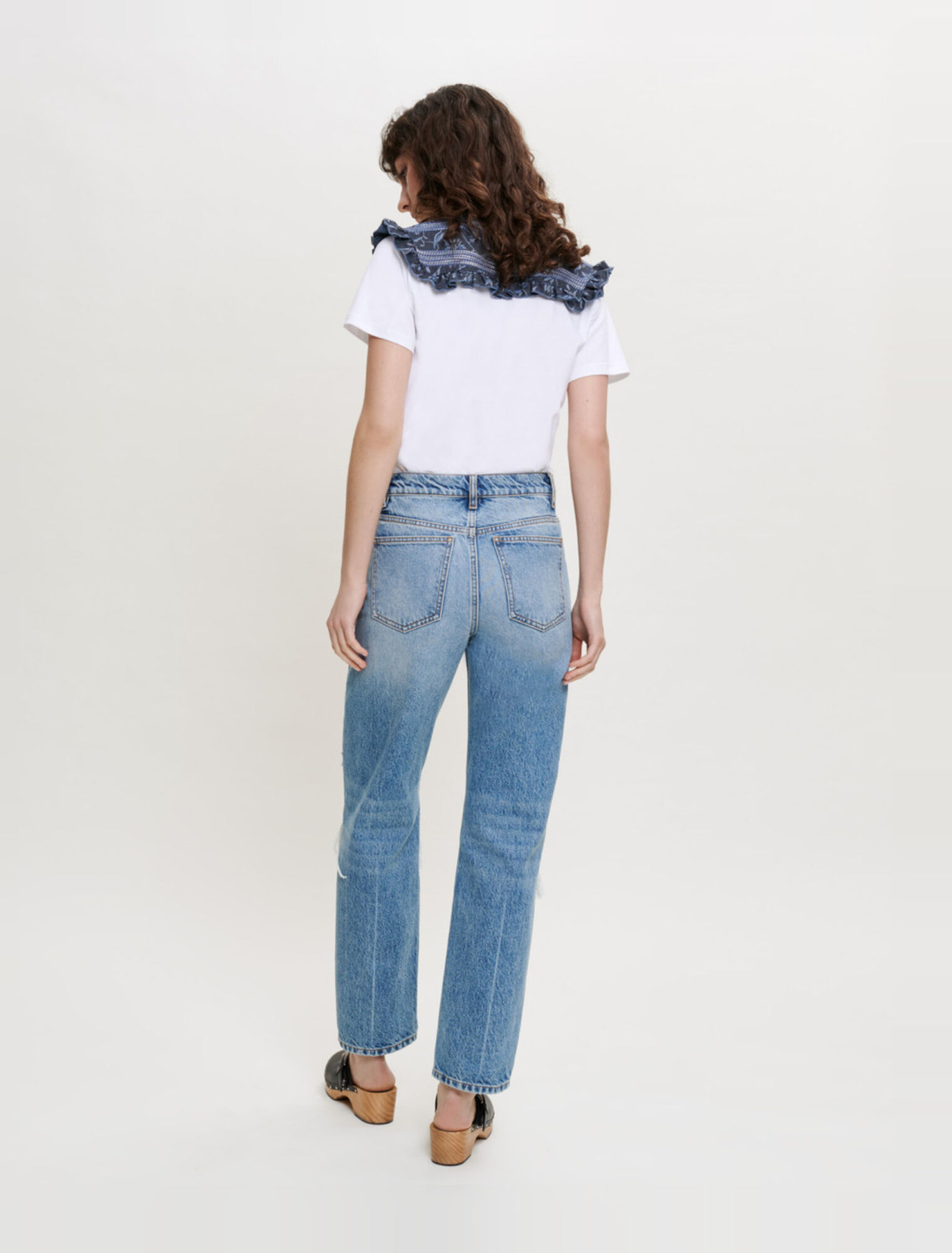 Tee-shirt en mix matière