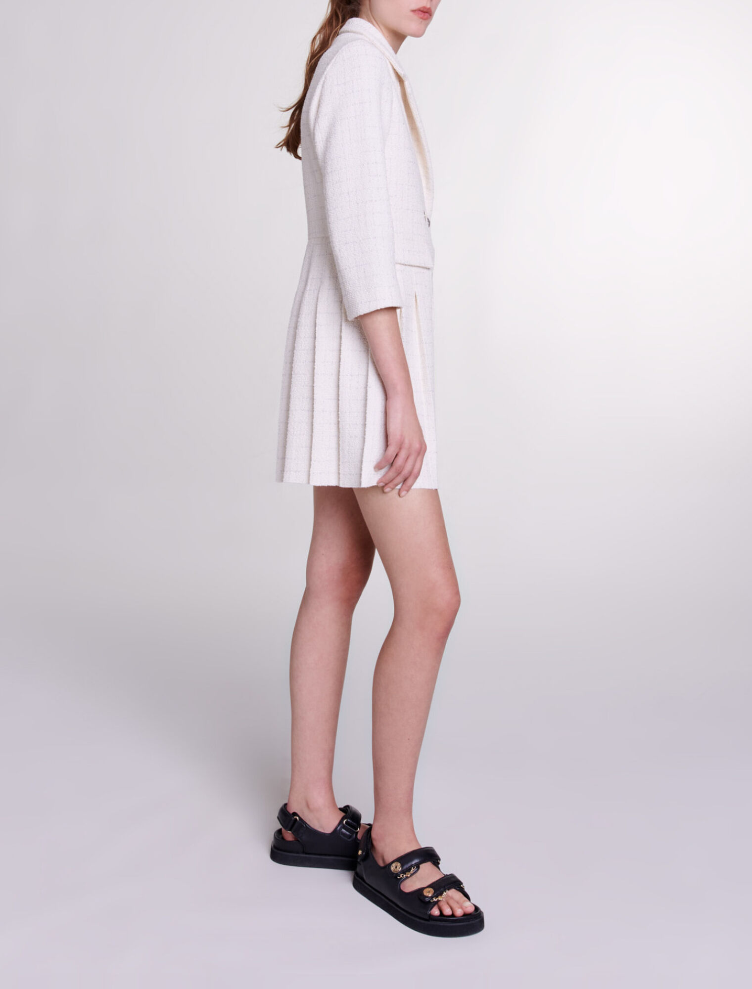Robe courte boutonnée