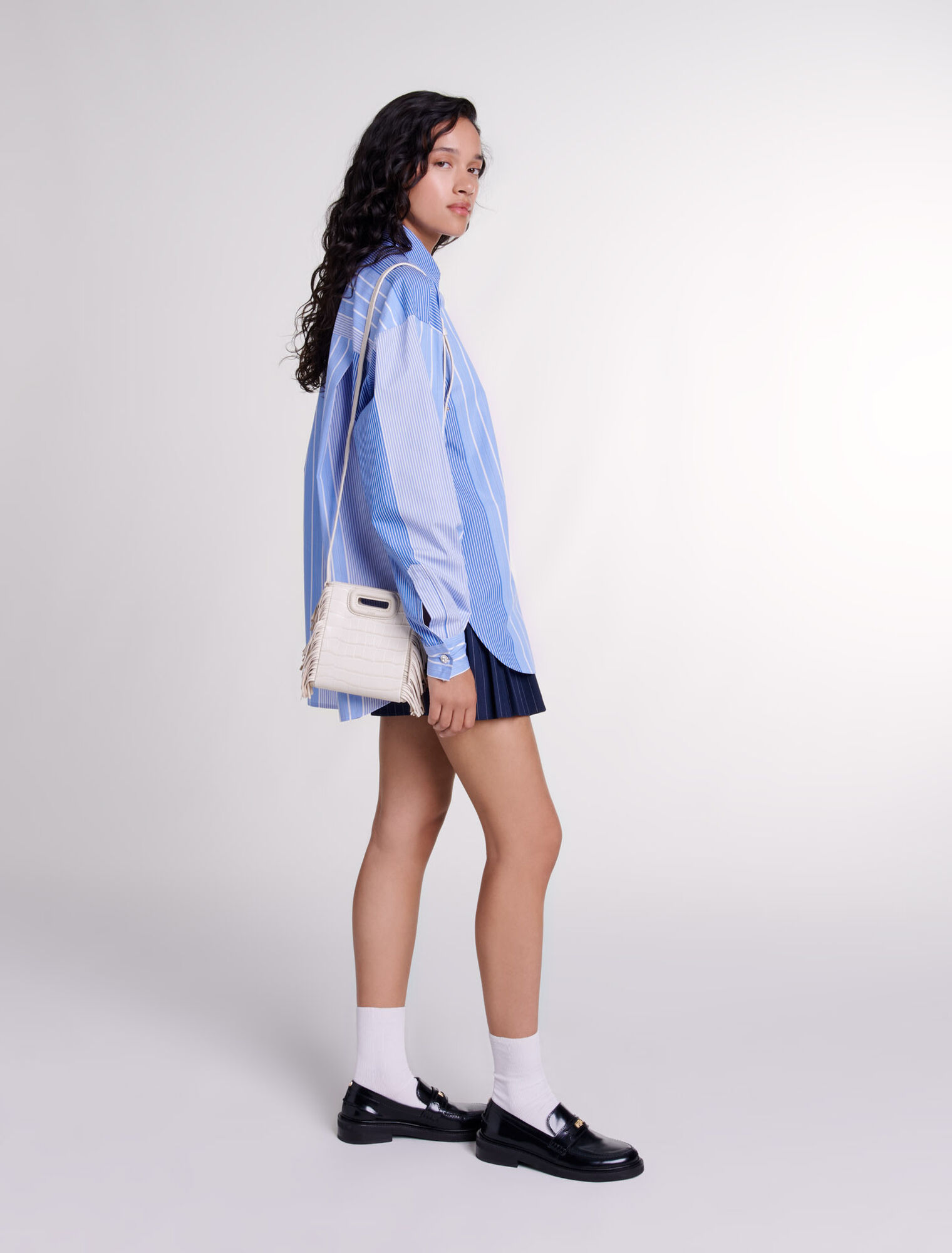 Chemise loose à rayures 