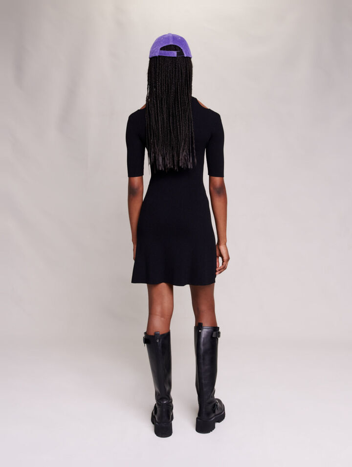 Robe courte ajourée