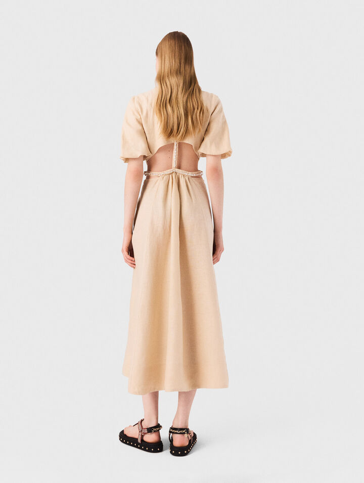 Robe longue en lin