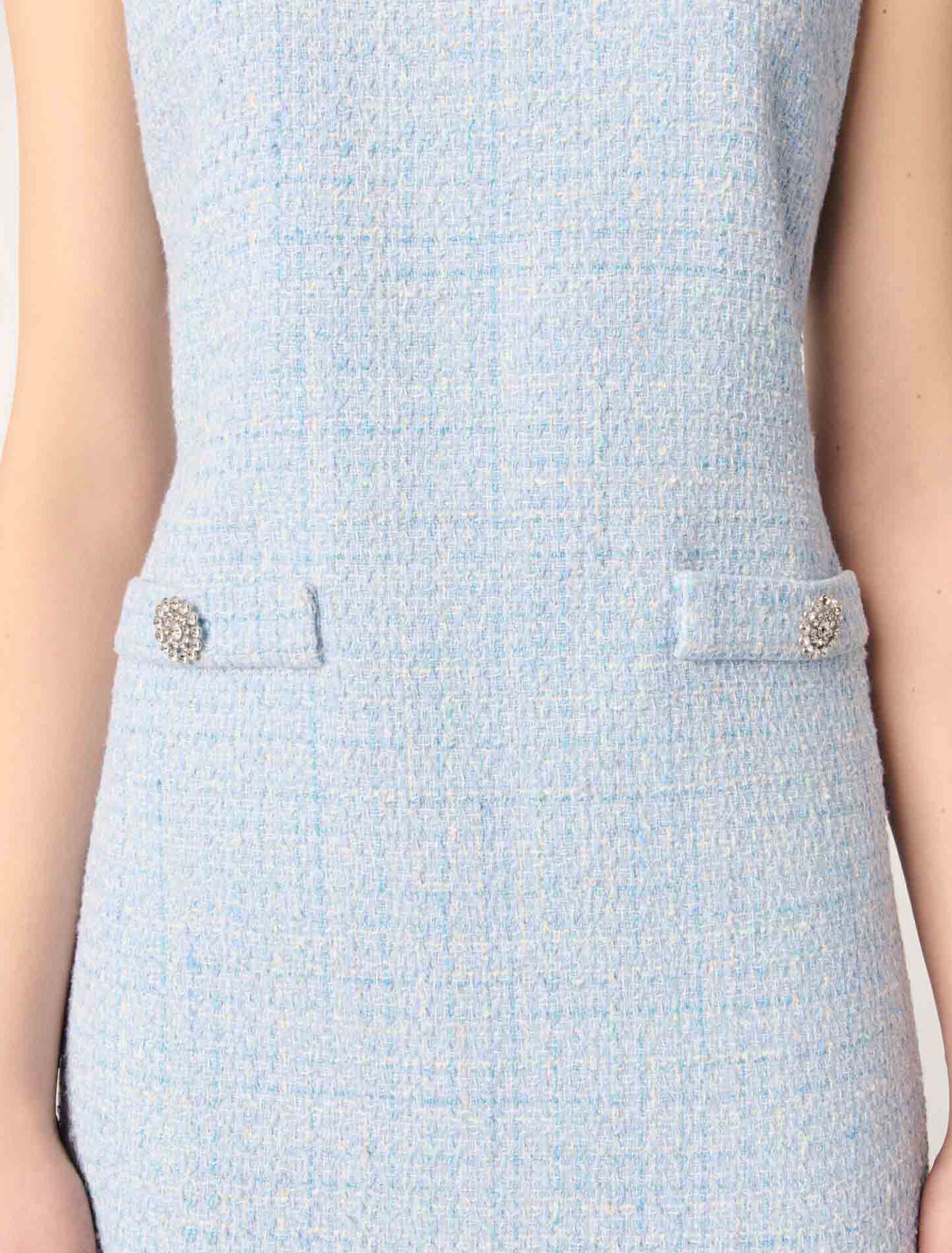Robe courte en tweed