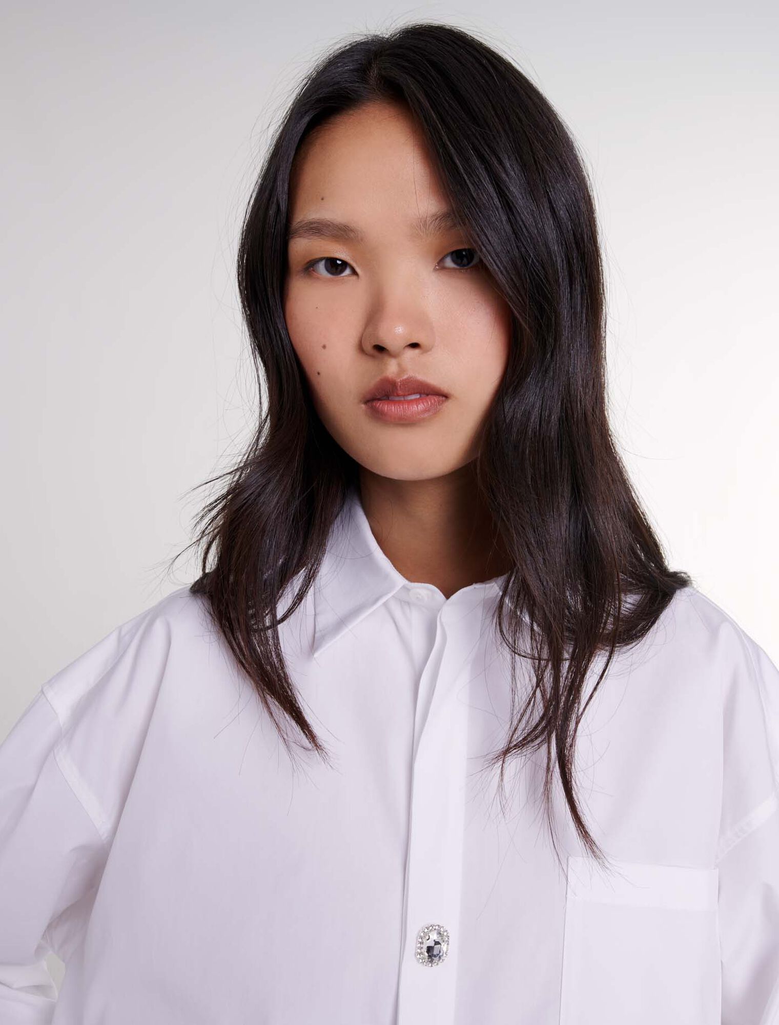 Chemise oversize en popeline