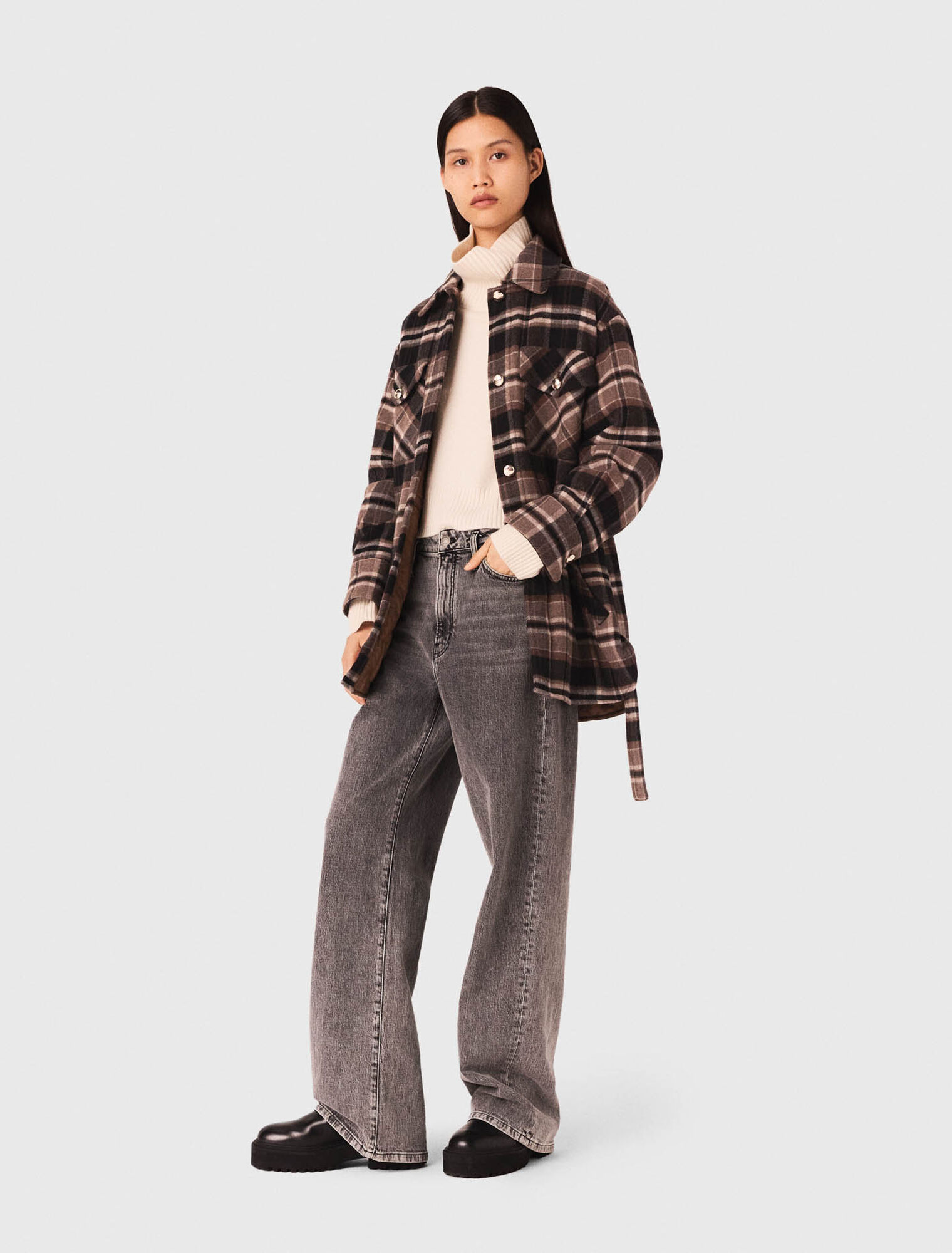 Manteau à carreaux