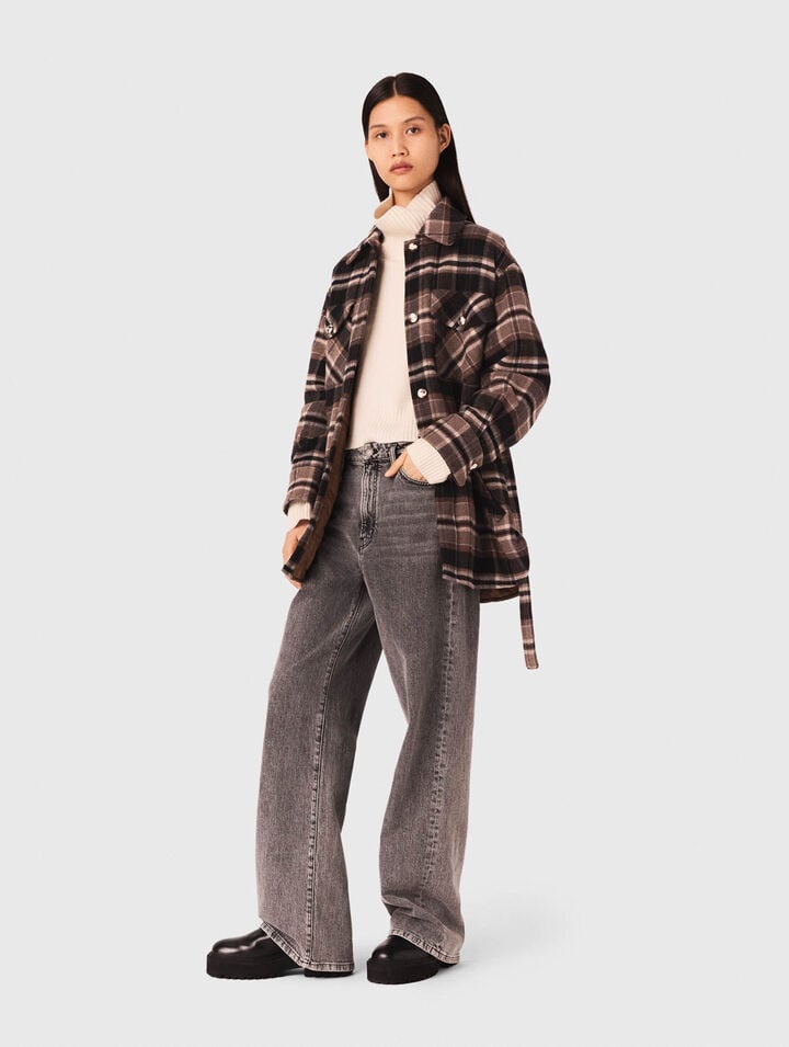 Manteau à carreaux