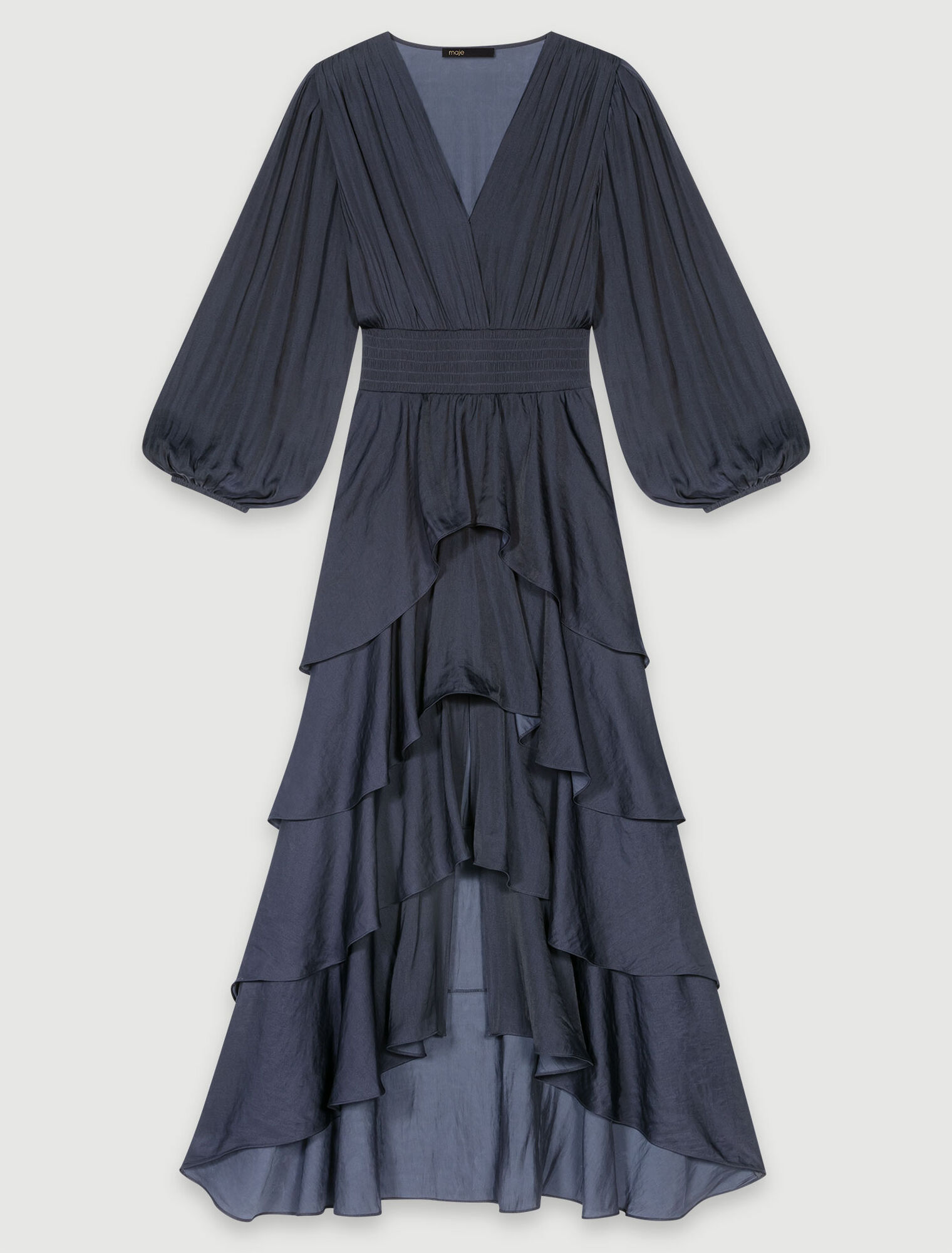 Robe longue à volants