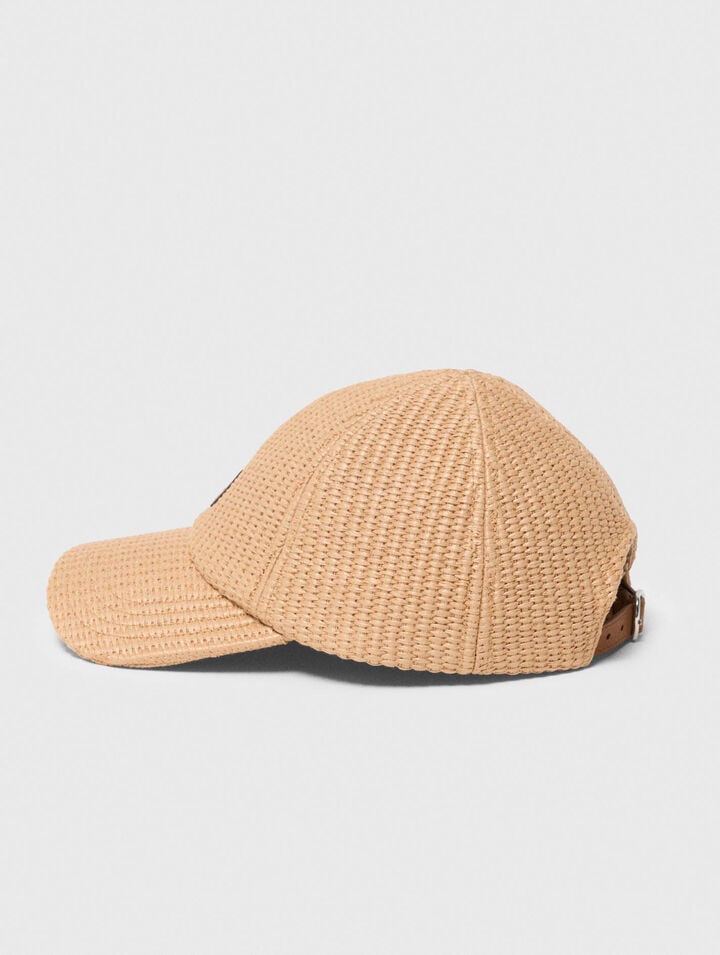 Casquette effet matiere naturelle