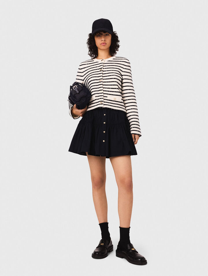 Cardigan en laine strassé
