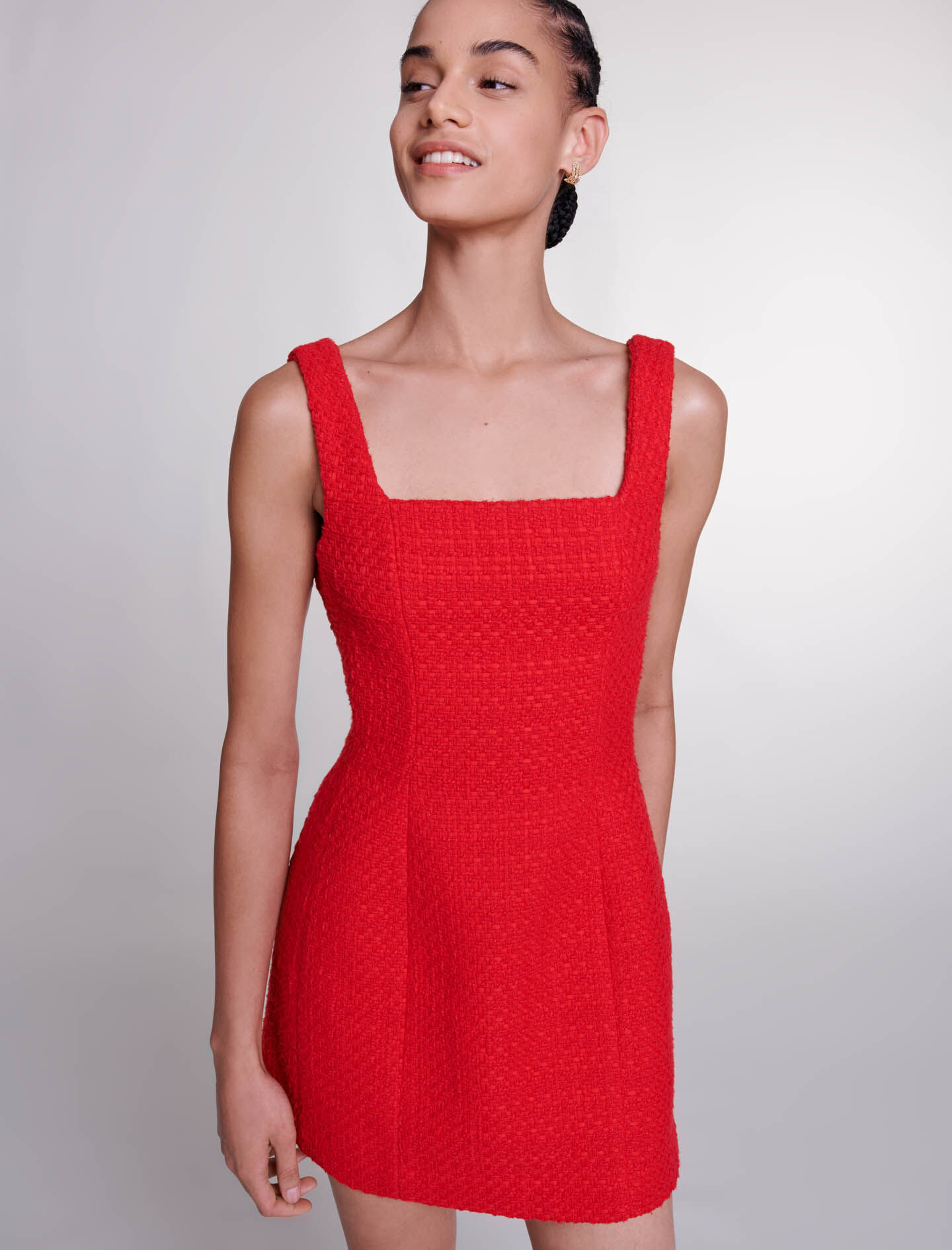 Robe maje rouge et blanche online