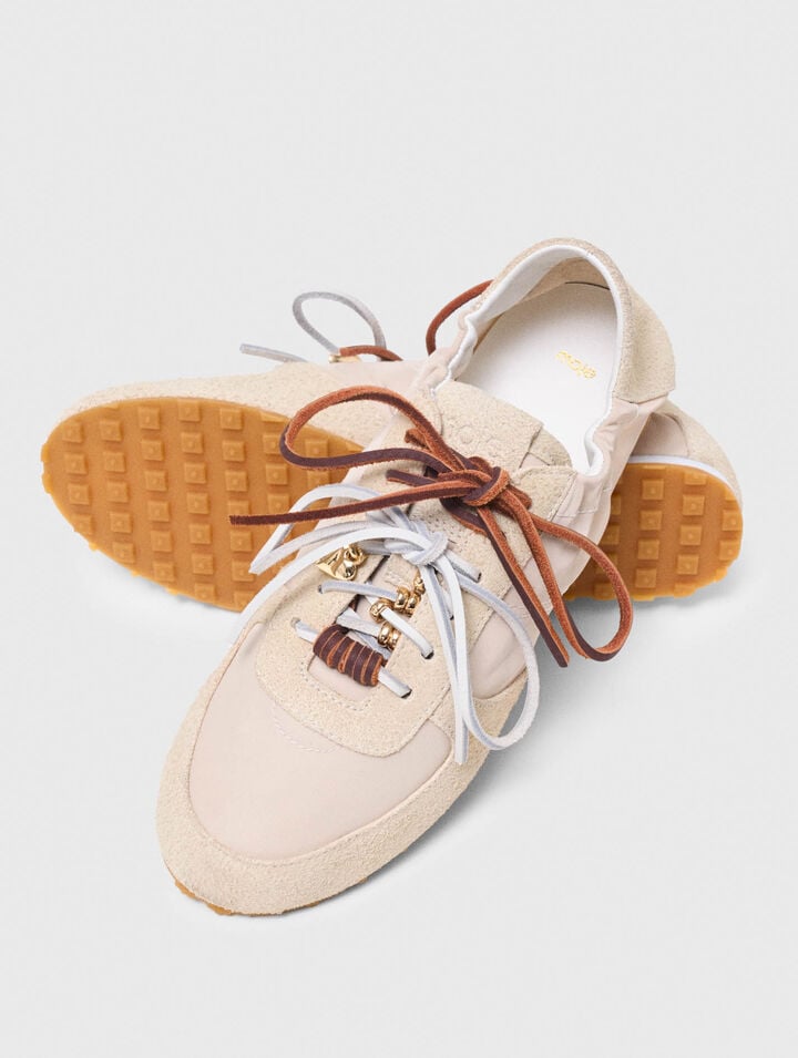 Basket en nylon &agrave; multi-lacets
