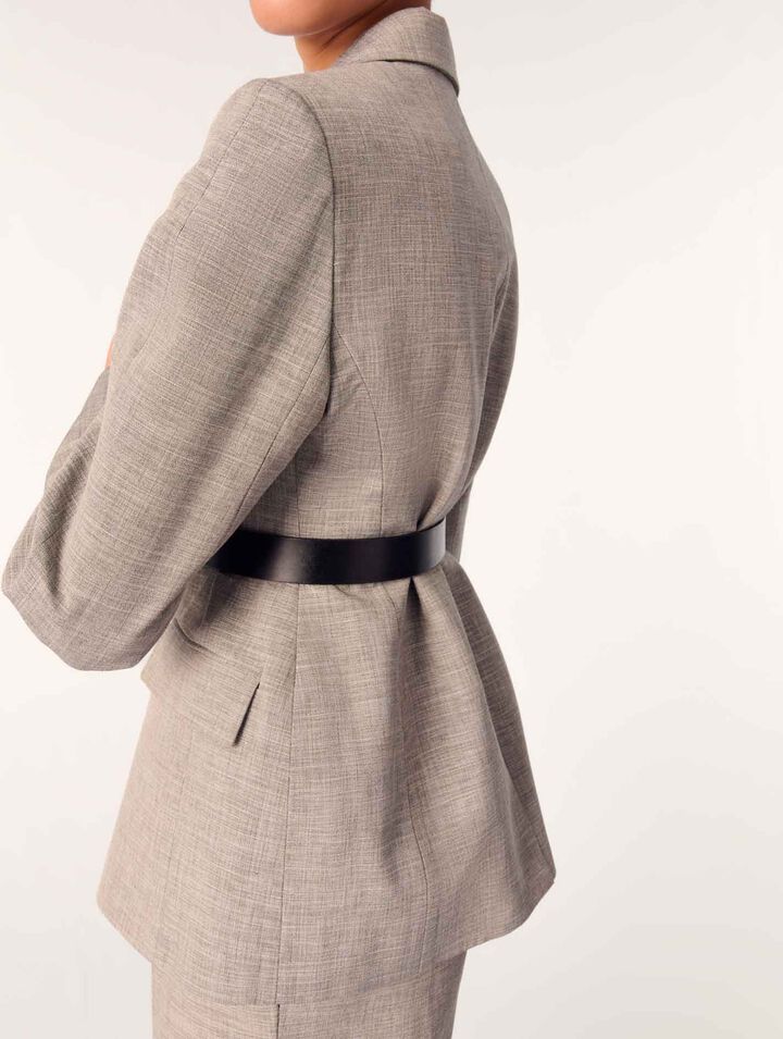 Veste tailleur avec ceinture