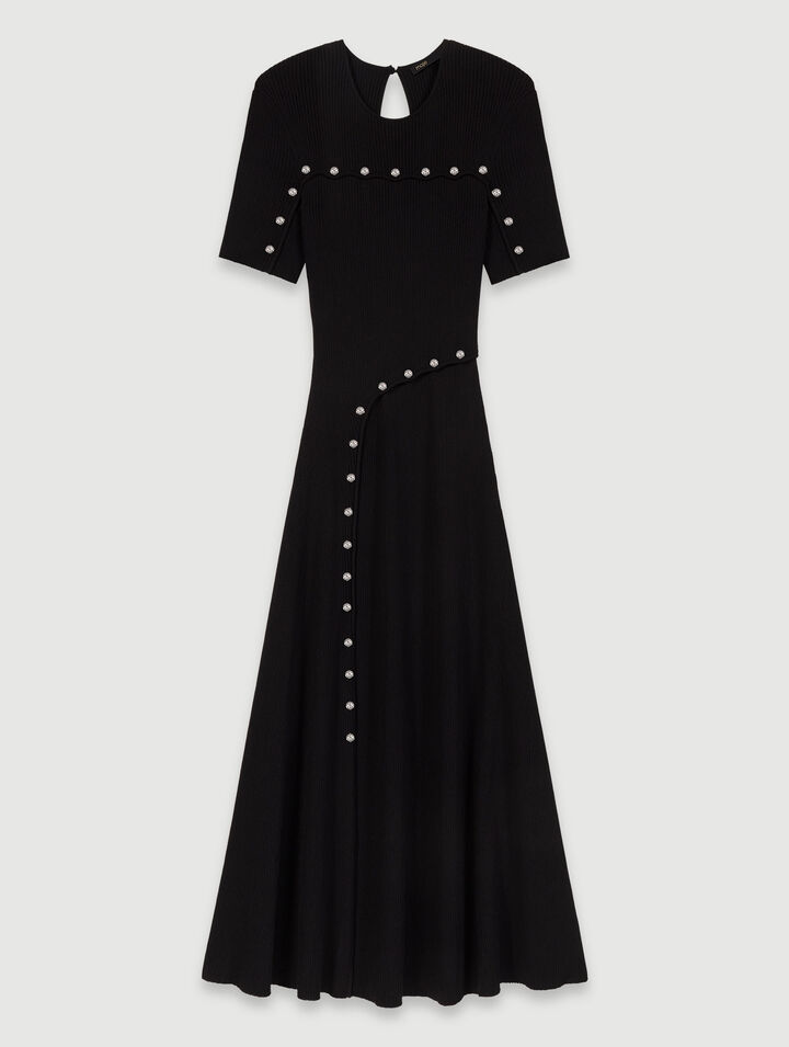 Robe longue en maille