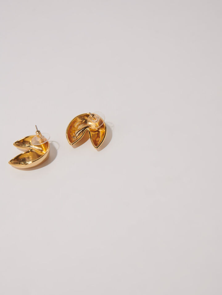 Boucles d'oreilles fortune cookie