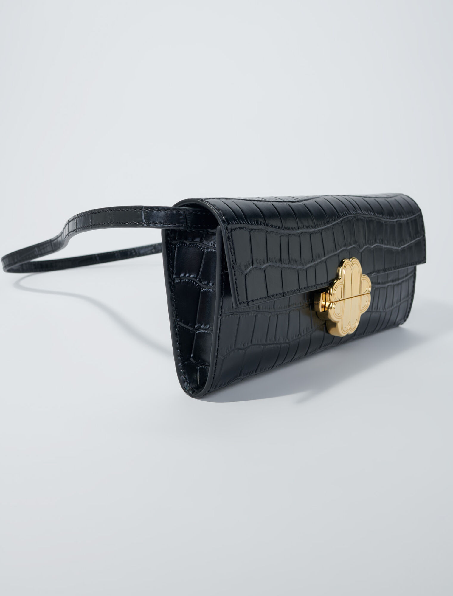 Sac en cuir embossé croco