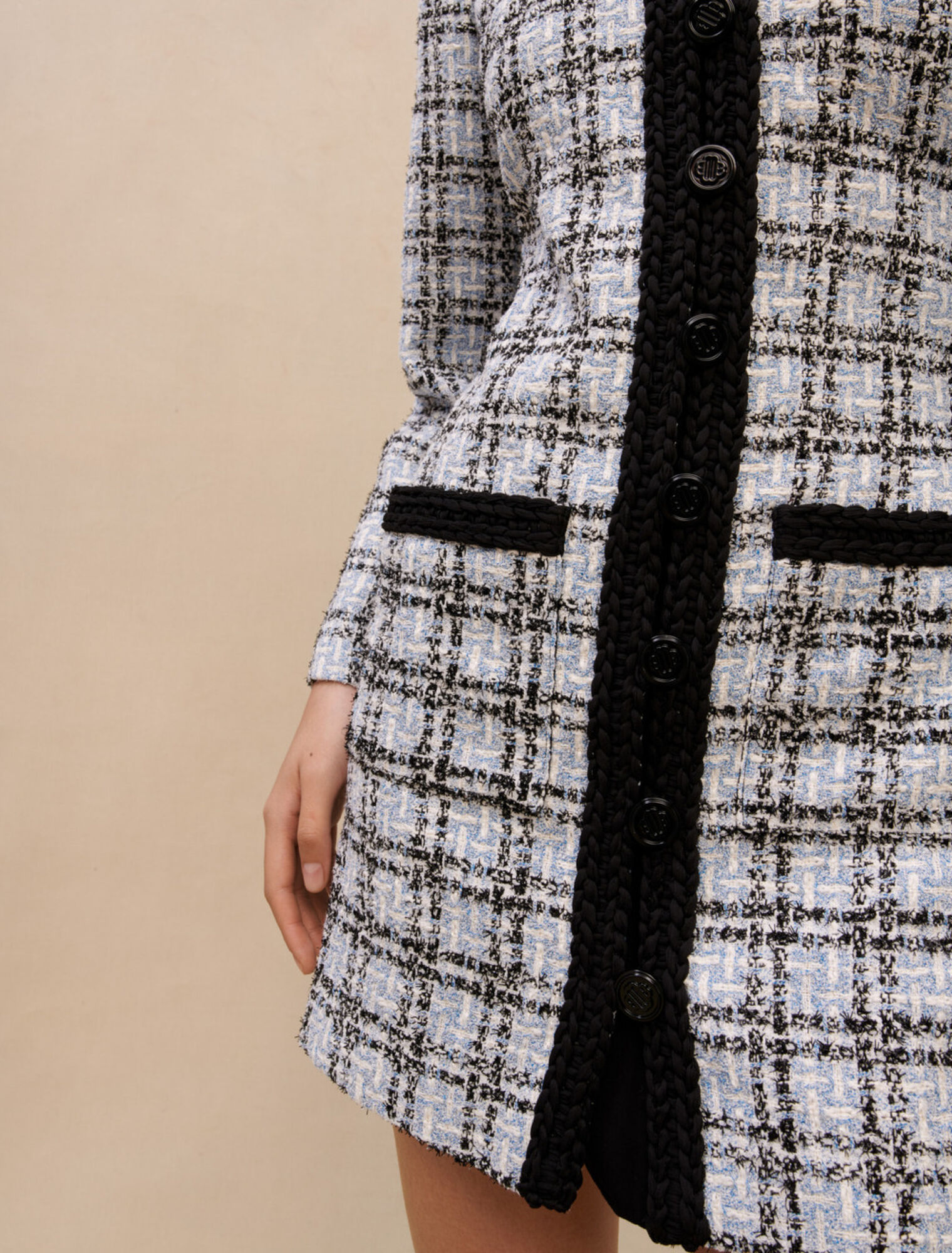 Robe effet tweed