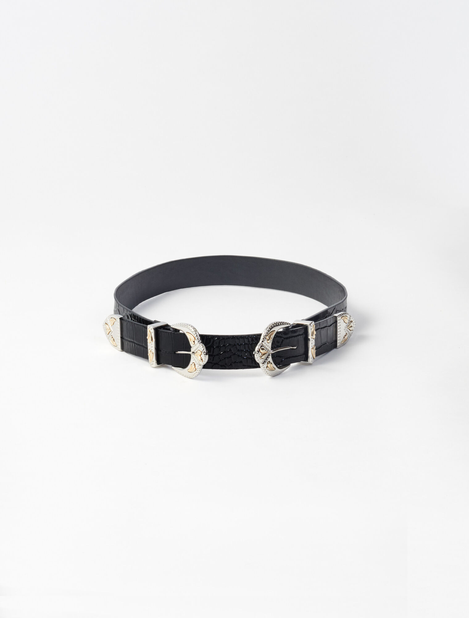 Ceinture double boucle western