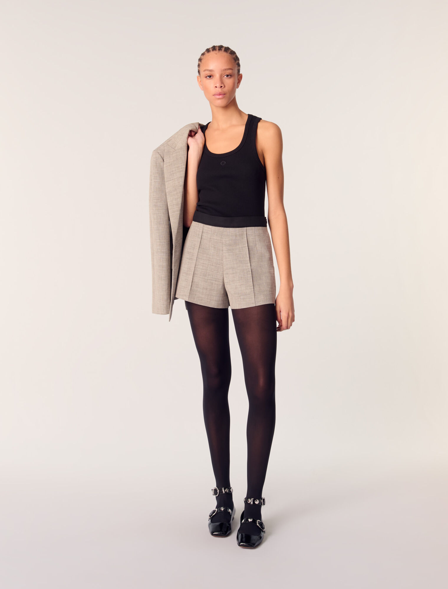 Short de tailleur à pinces