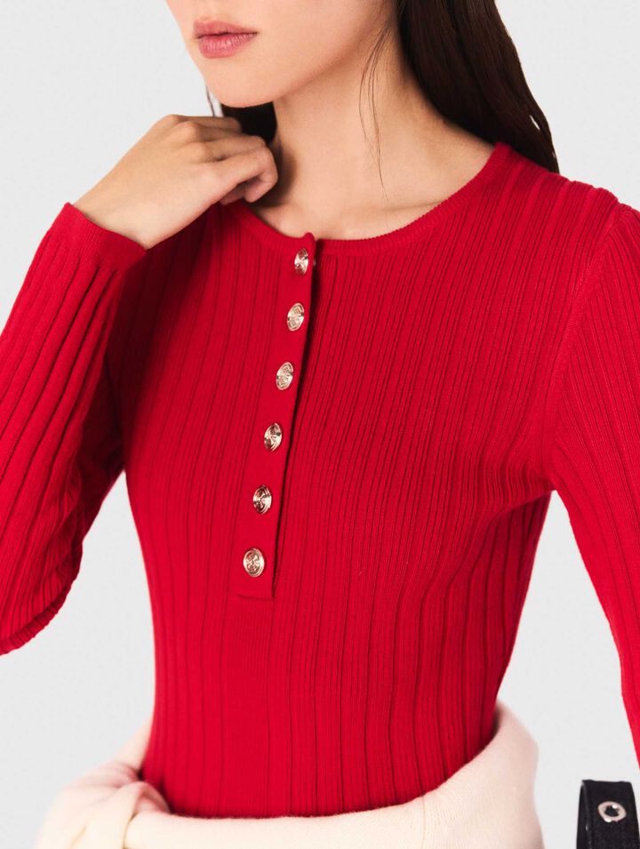 Robe en maille avec jupe évasée