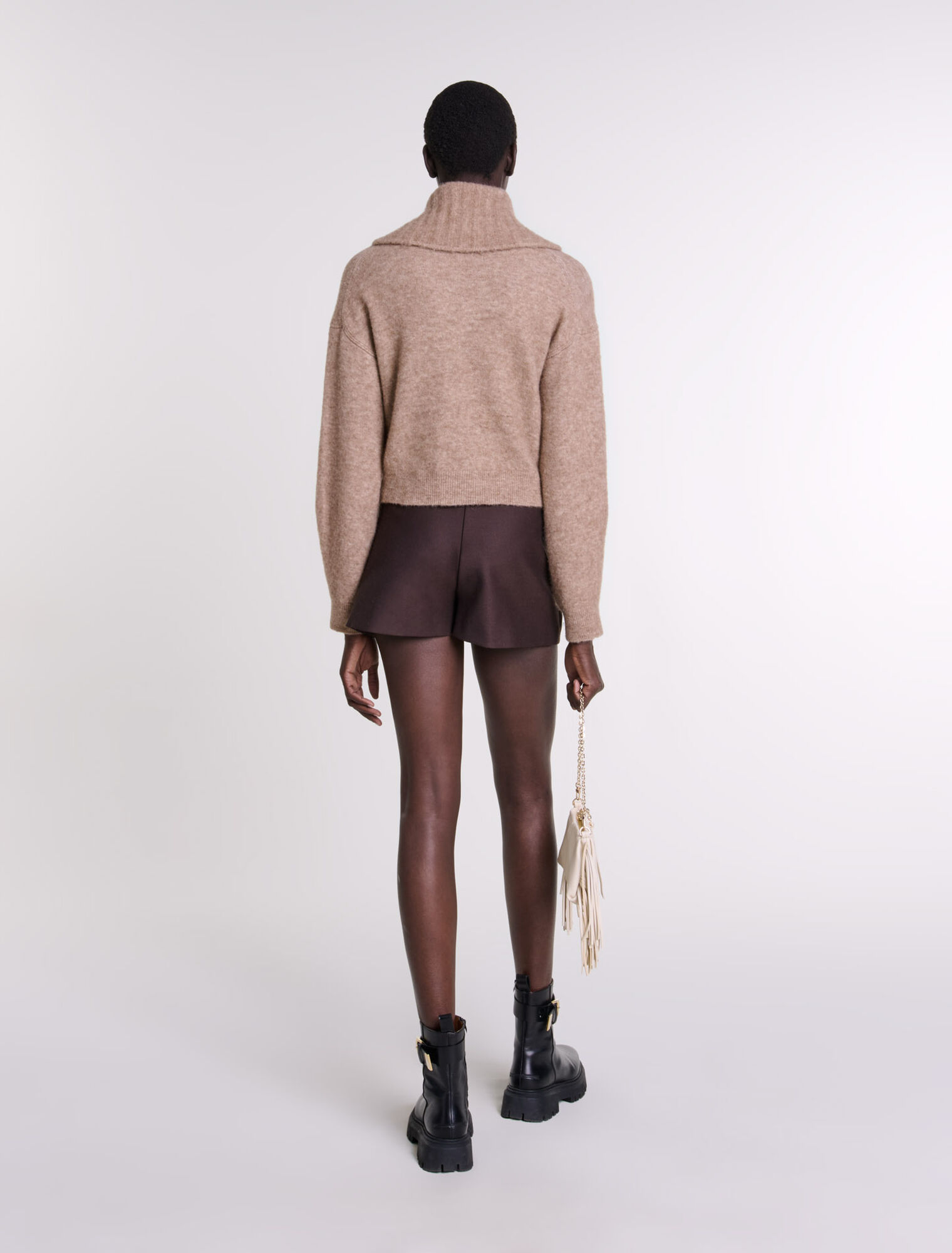 Cardigan en laine mélangée