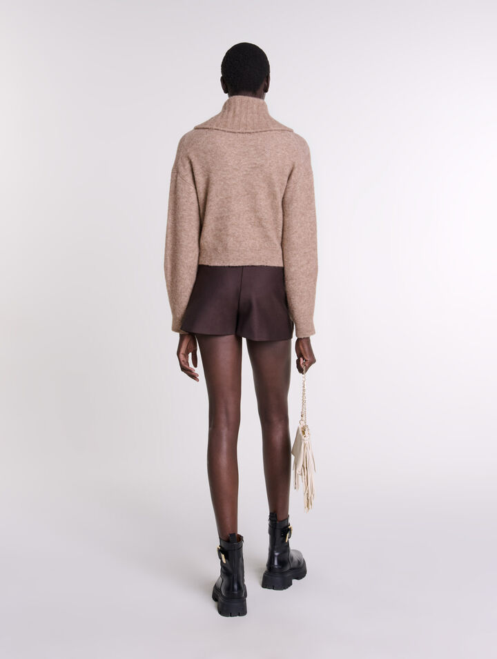Cardigan en laine mélangée
