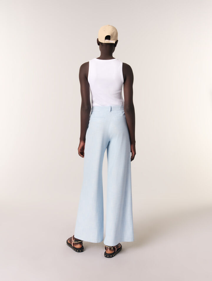 Pantalon de tailleur large
