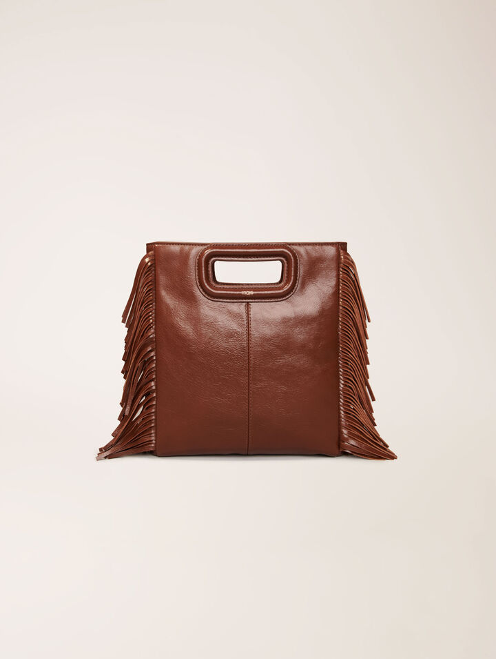 Sac M en cuir craquelé