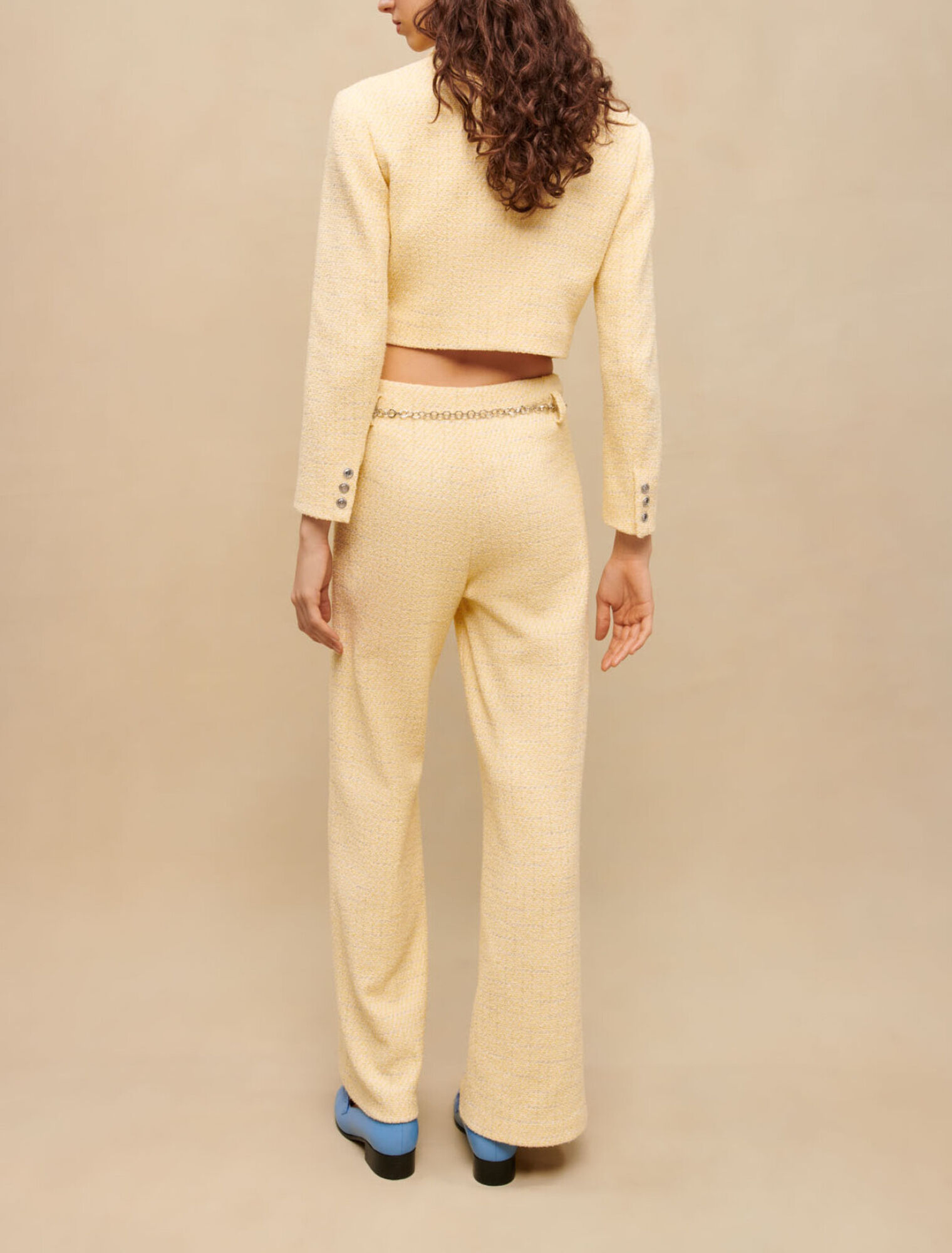 Veste de tailleur courte en tweed