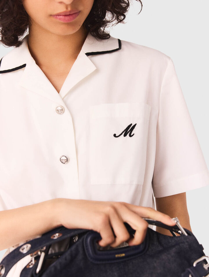 Robe chemise manches courtes