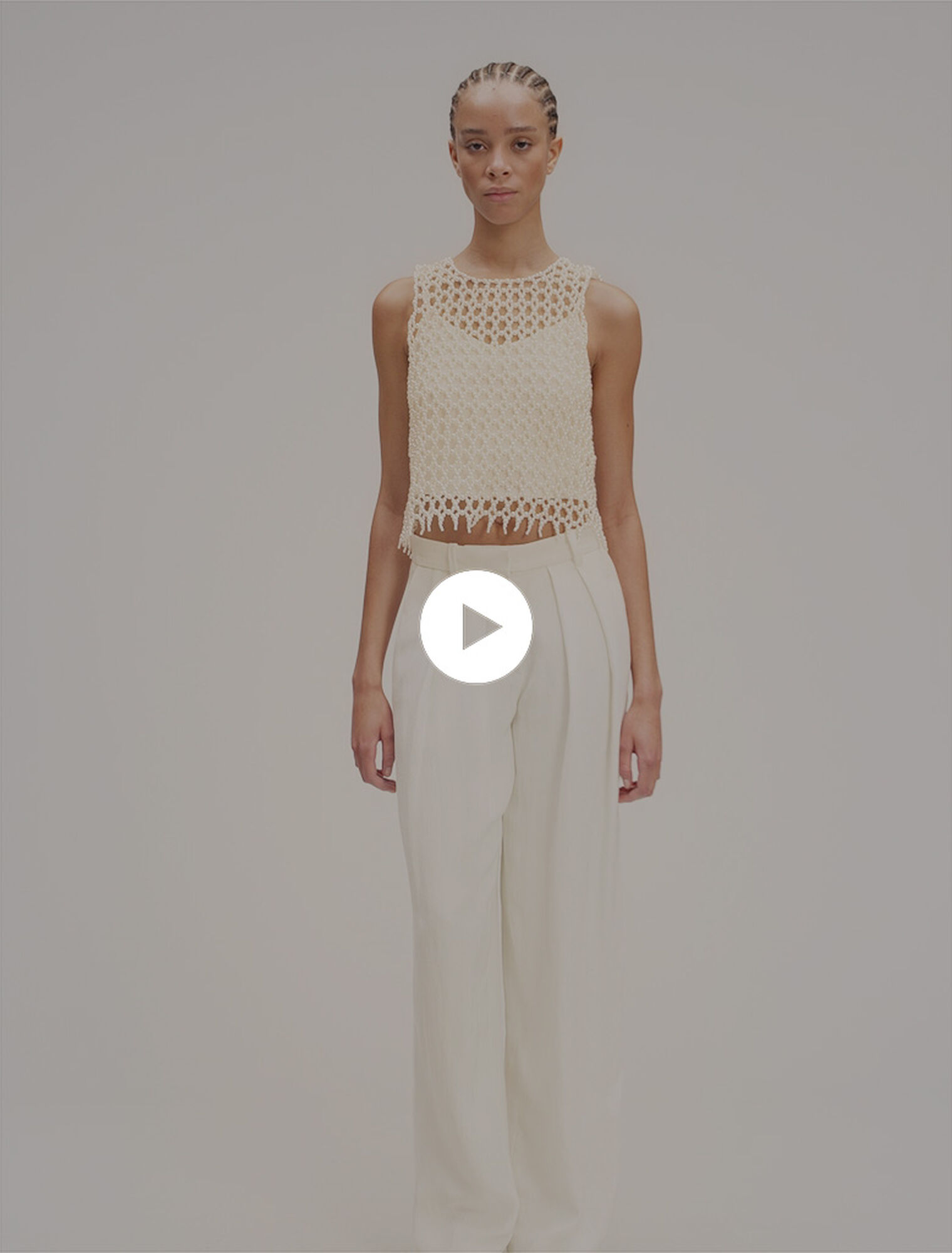 Pantalon de tailleur large