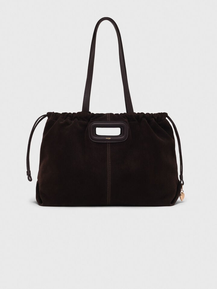 Sac M tote en cuir suède