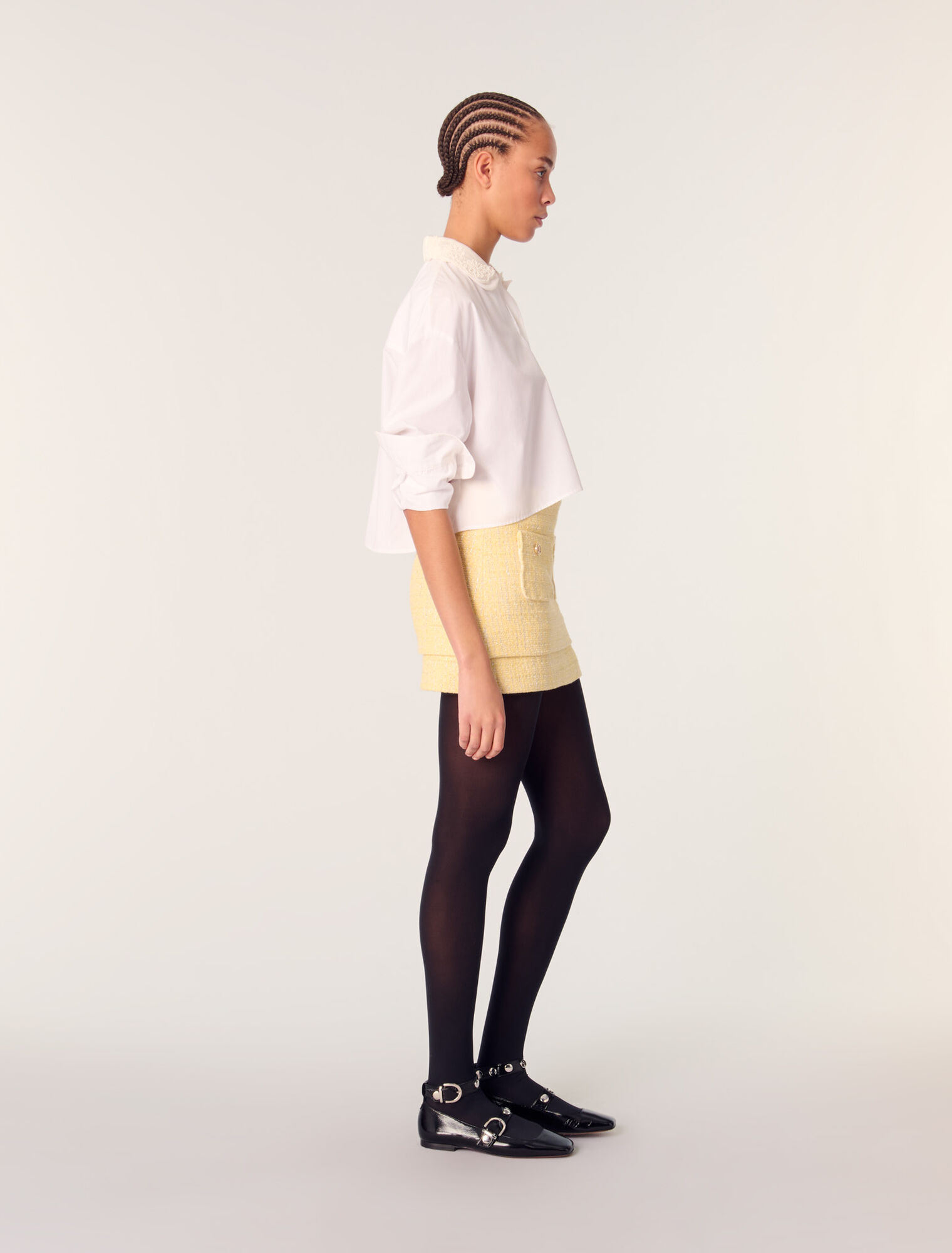 Mini-jupe en tweed