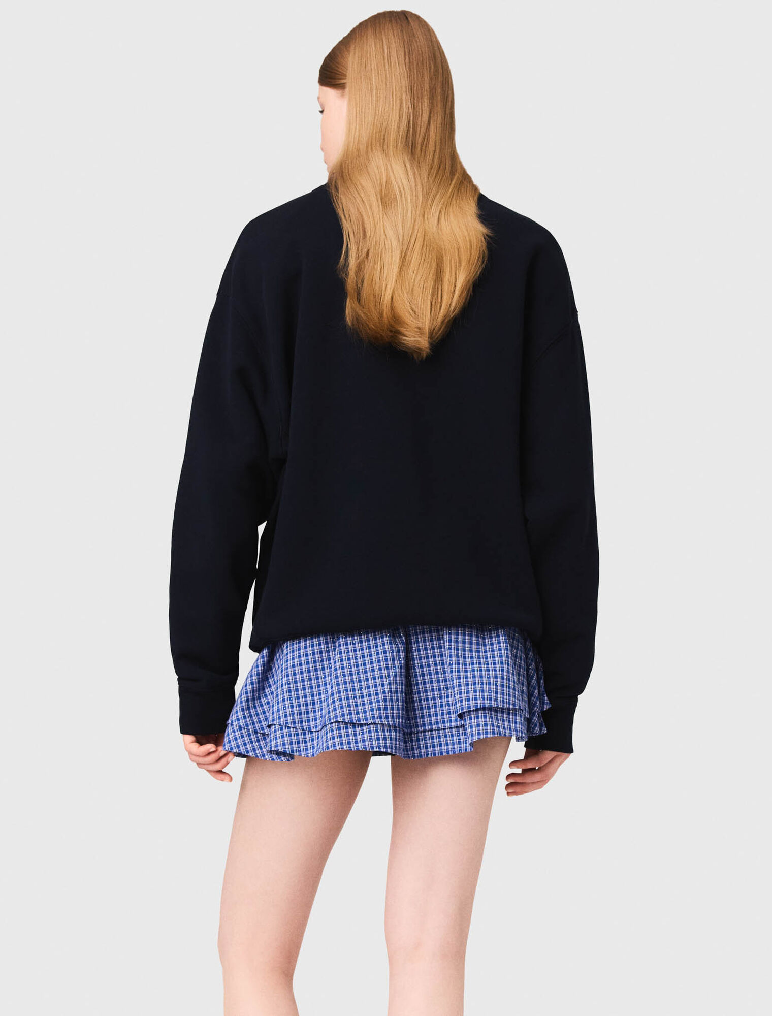 Sweatshirt logo Paris en relief