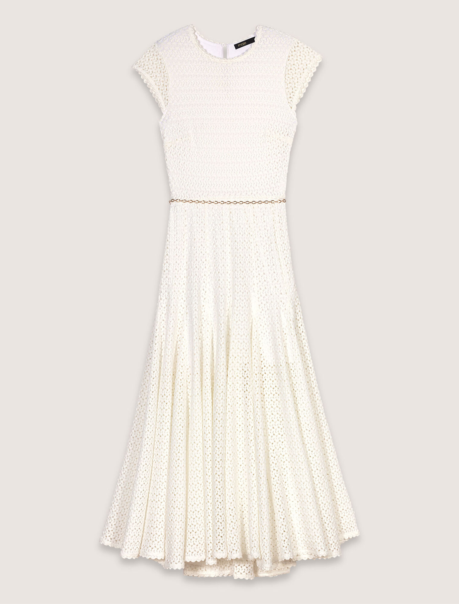 Robe longue en crochet