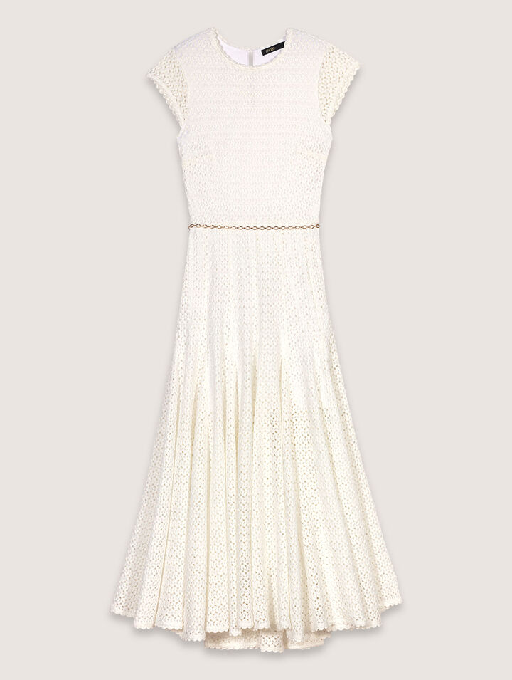Robe longue en crochet