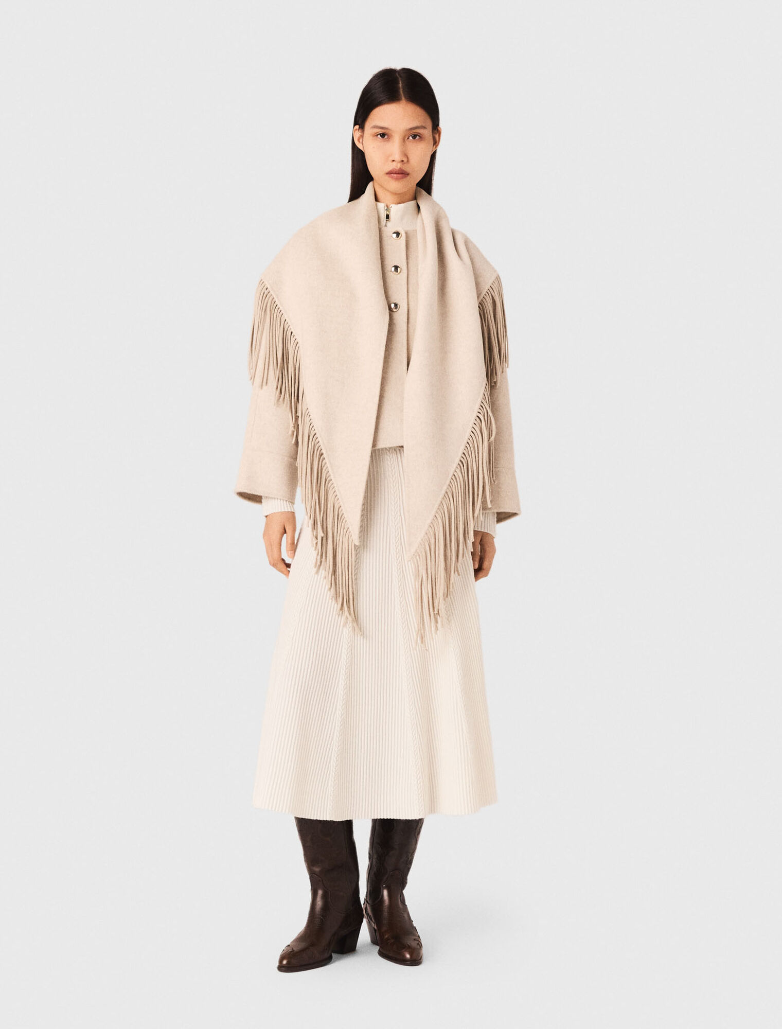 Manteau court en laine