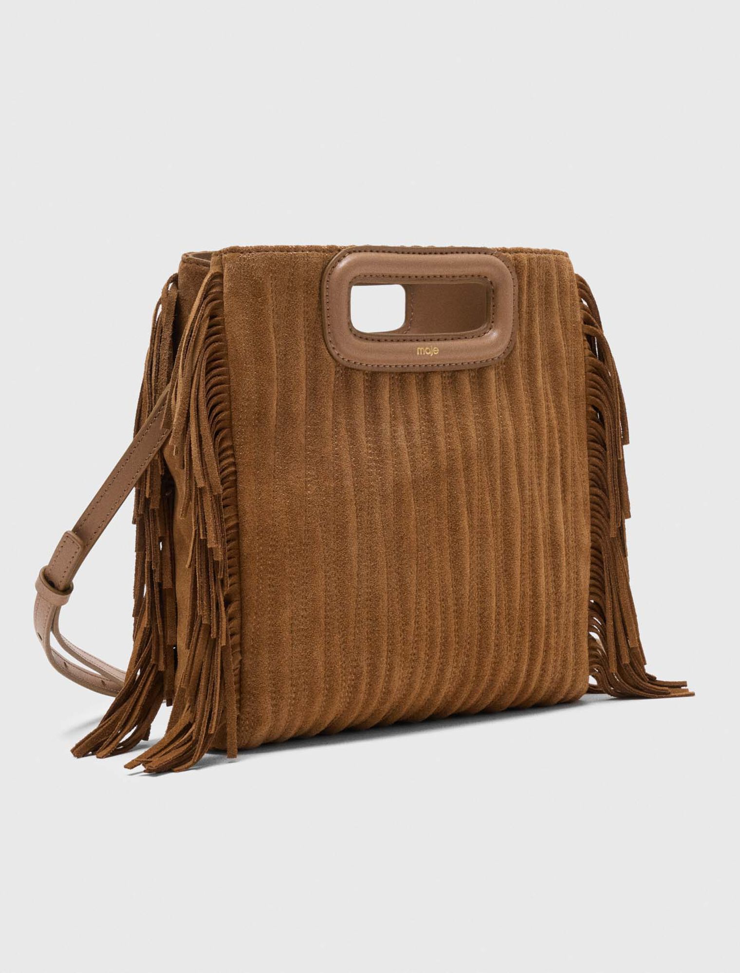 Sac M en suède matelassée