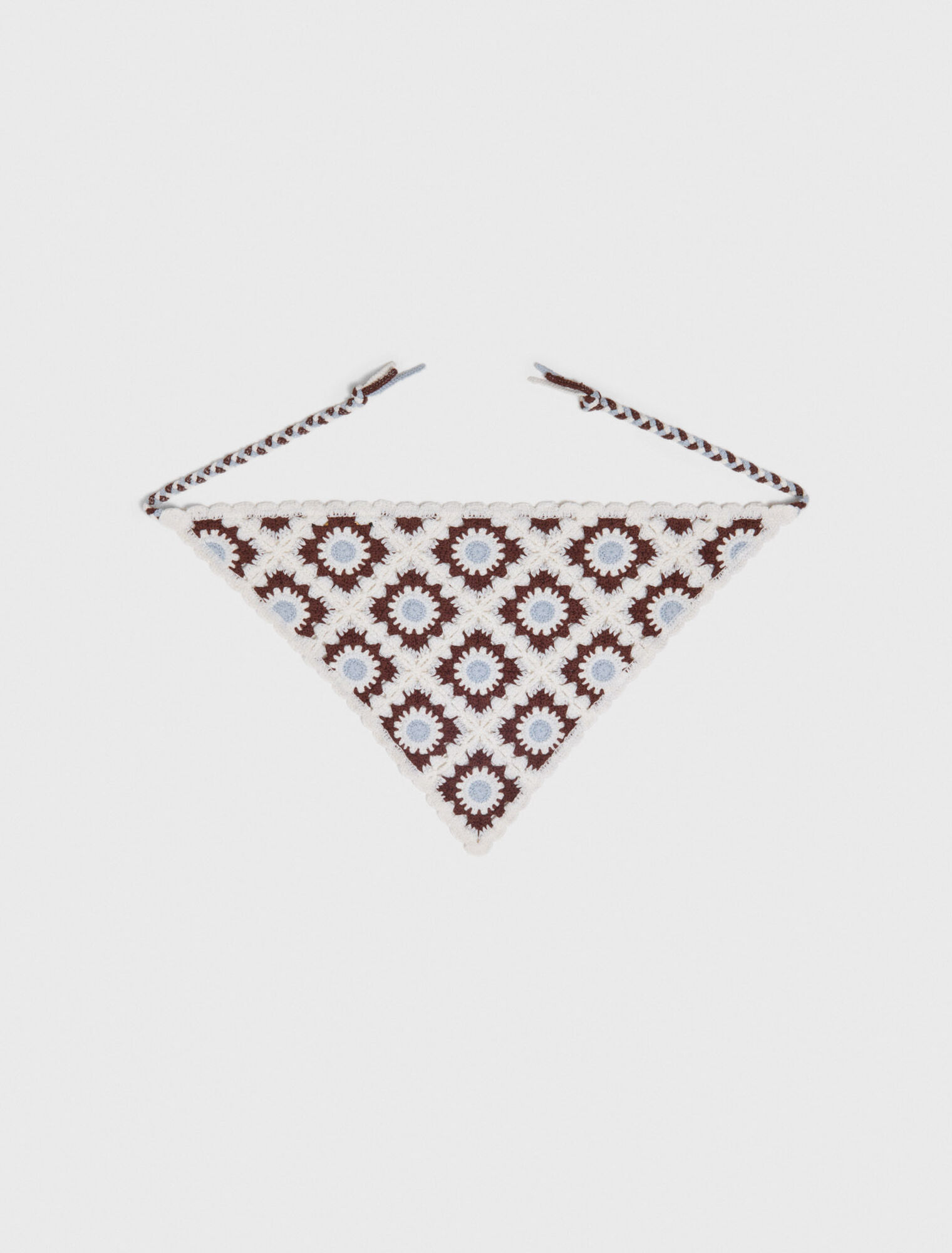Foulard triangle en maille