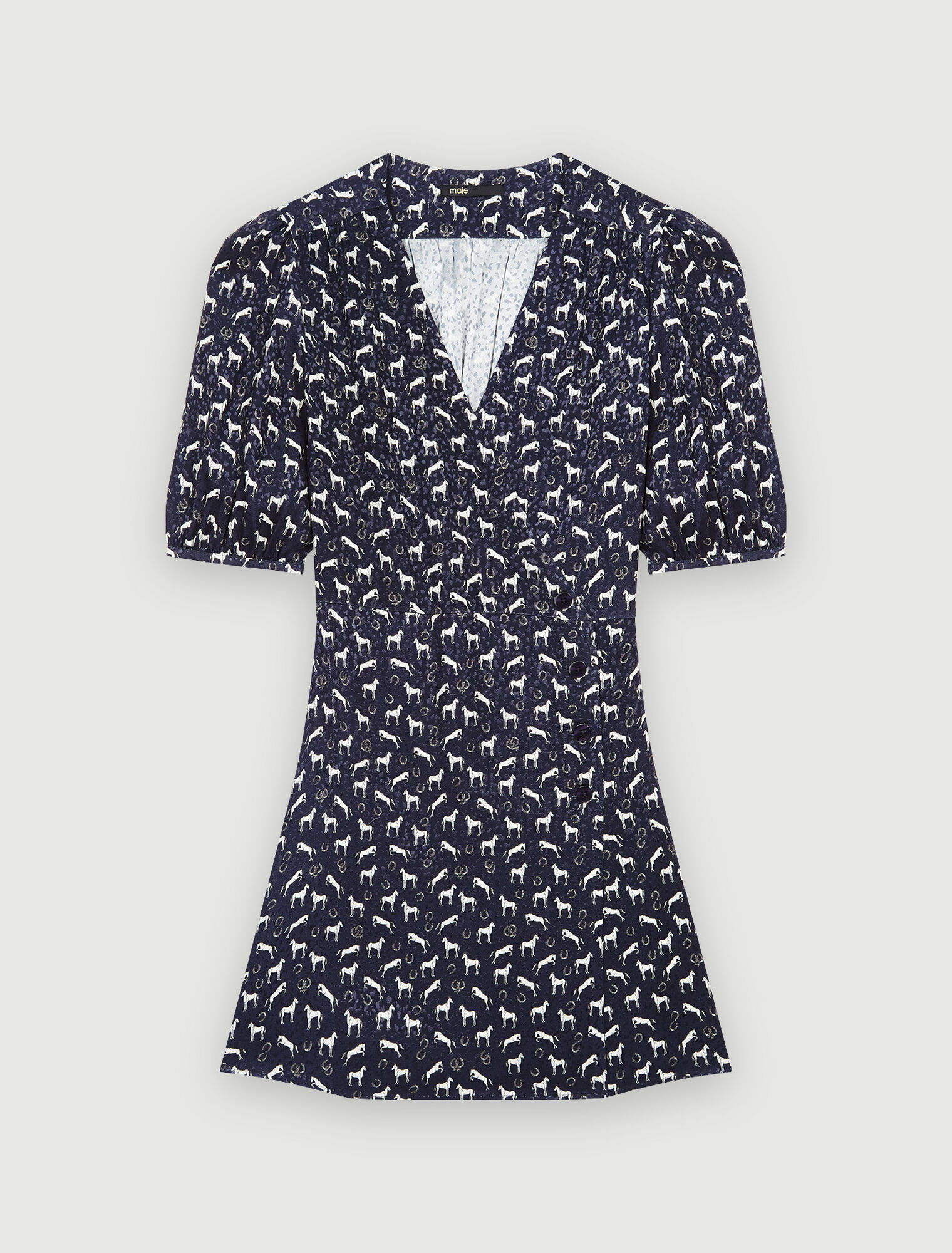 Robe en Jacquard imprimé chevaux