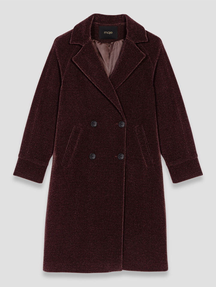 Manteau droit mi-long