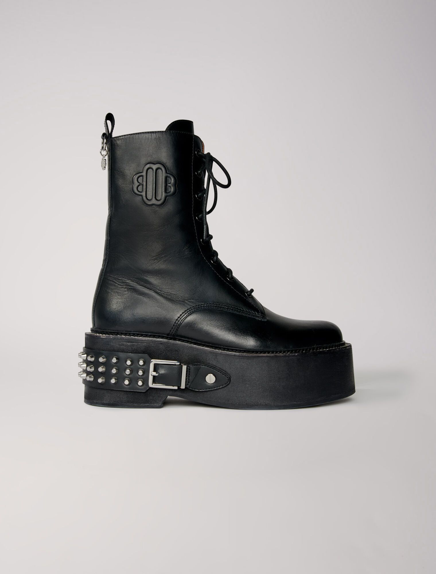 Bottines rangers à détails punk