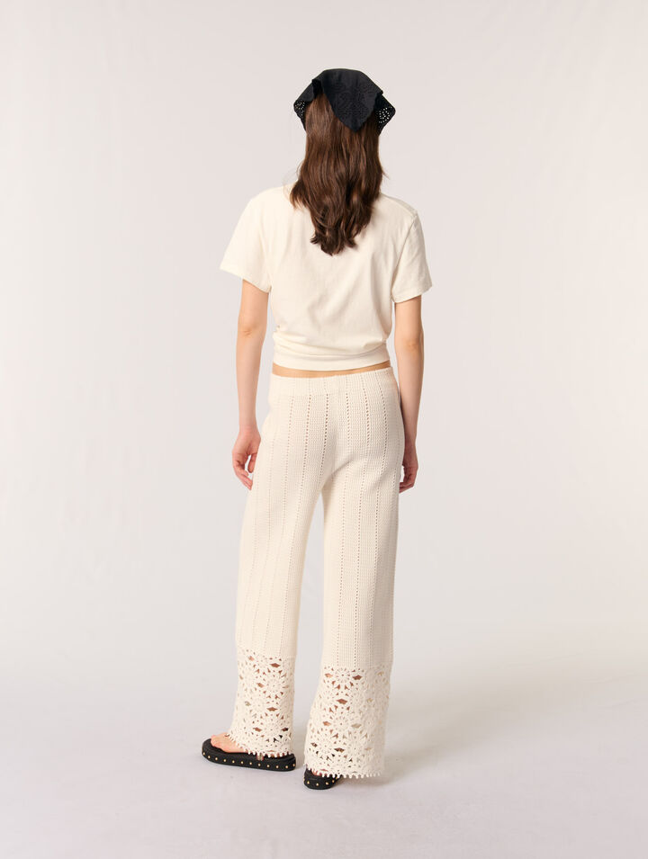 Pantalon en crochet