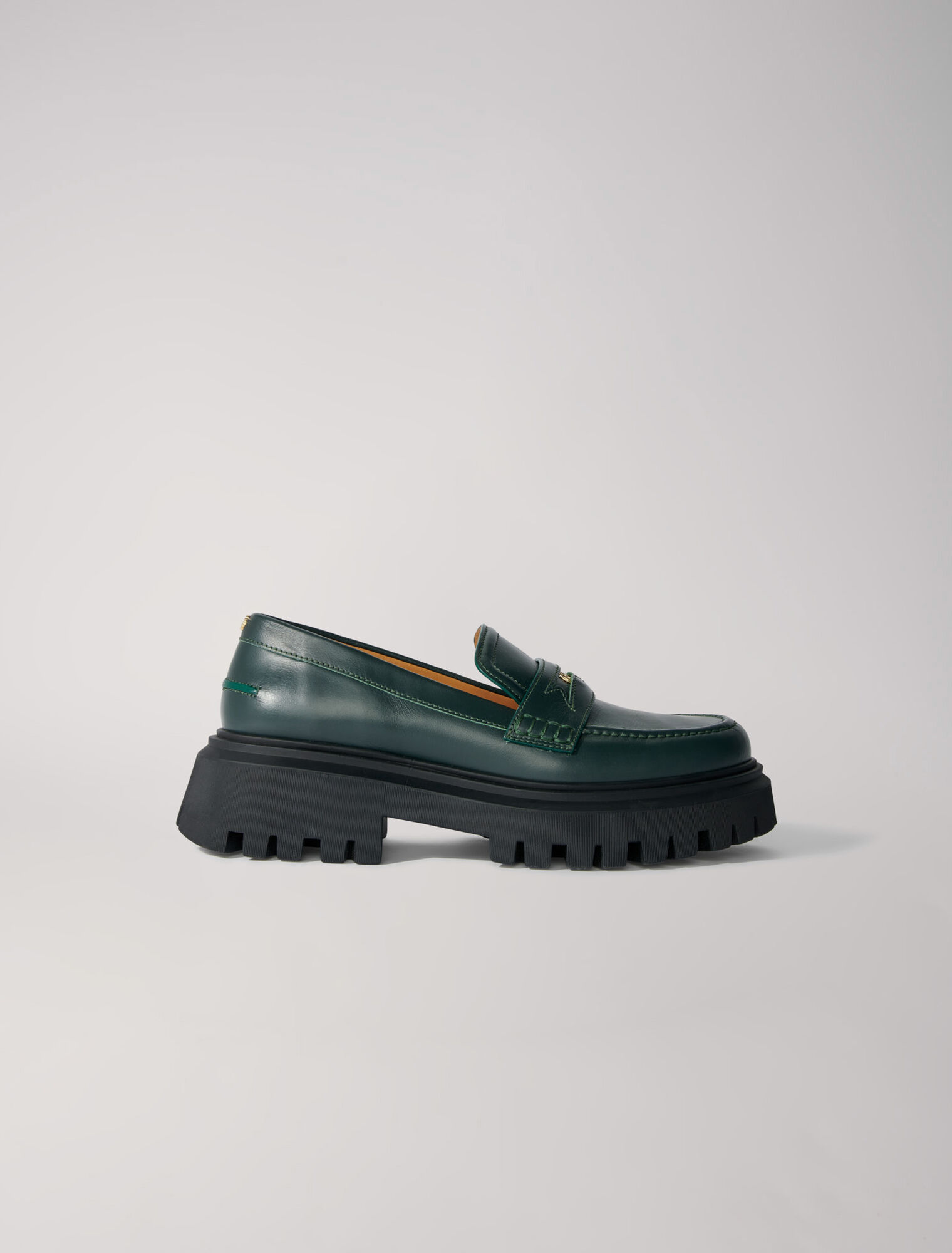 Mocassins en cuir à plateforme