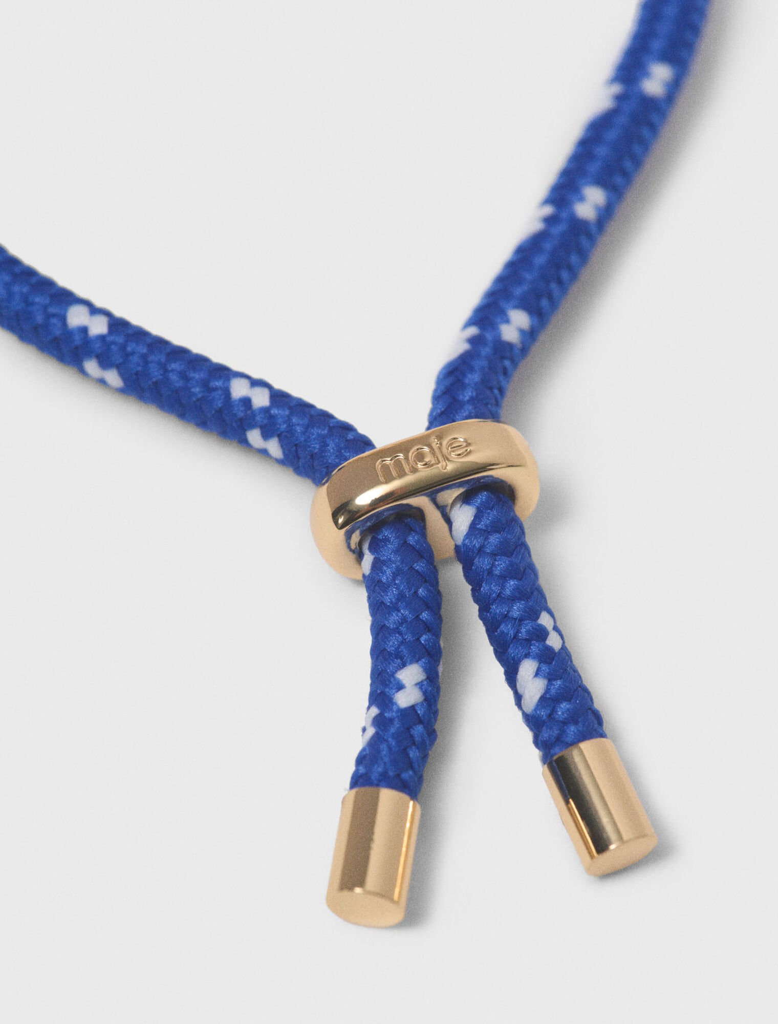 Bracelet chaine &agrave; cordon marin