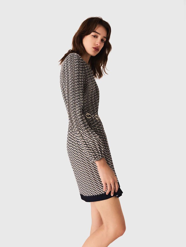 Robe plissée imprimée